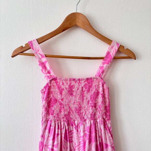 MICHAEL Michael Kors Palm Tiered Smock Midi Dress - Picture 3 of 8